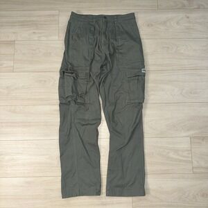 YoungLA Convoy Cargo Pants Green Men's Size 34L fits 30x30 Streetwear Military